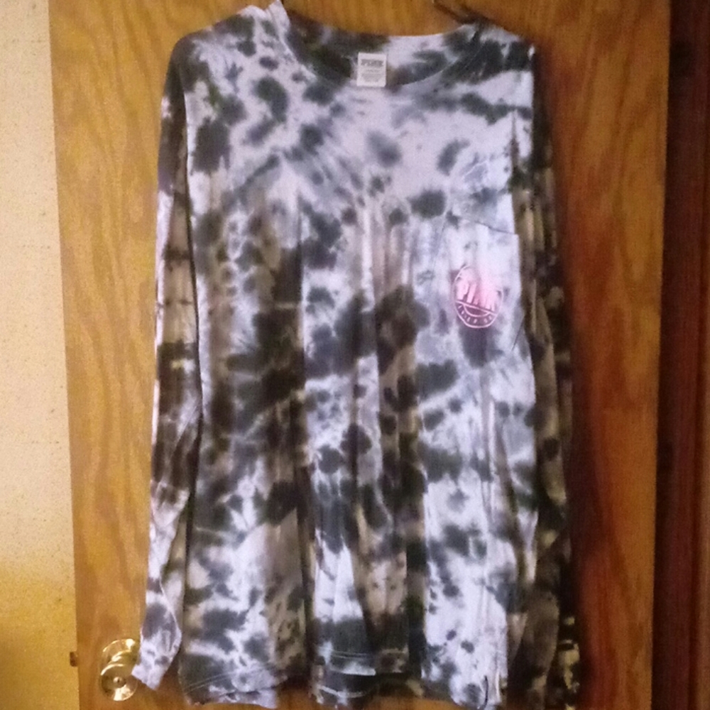 Pink -Long Sleeve Tye-Dye Size L